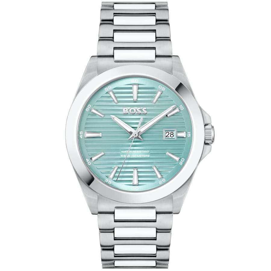 Silver boss watch top